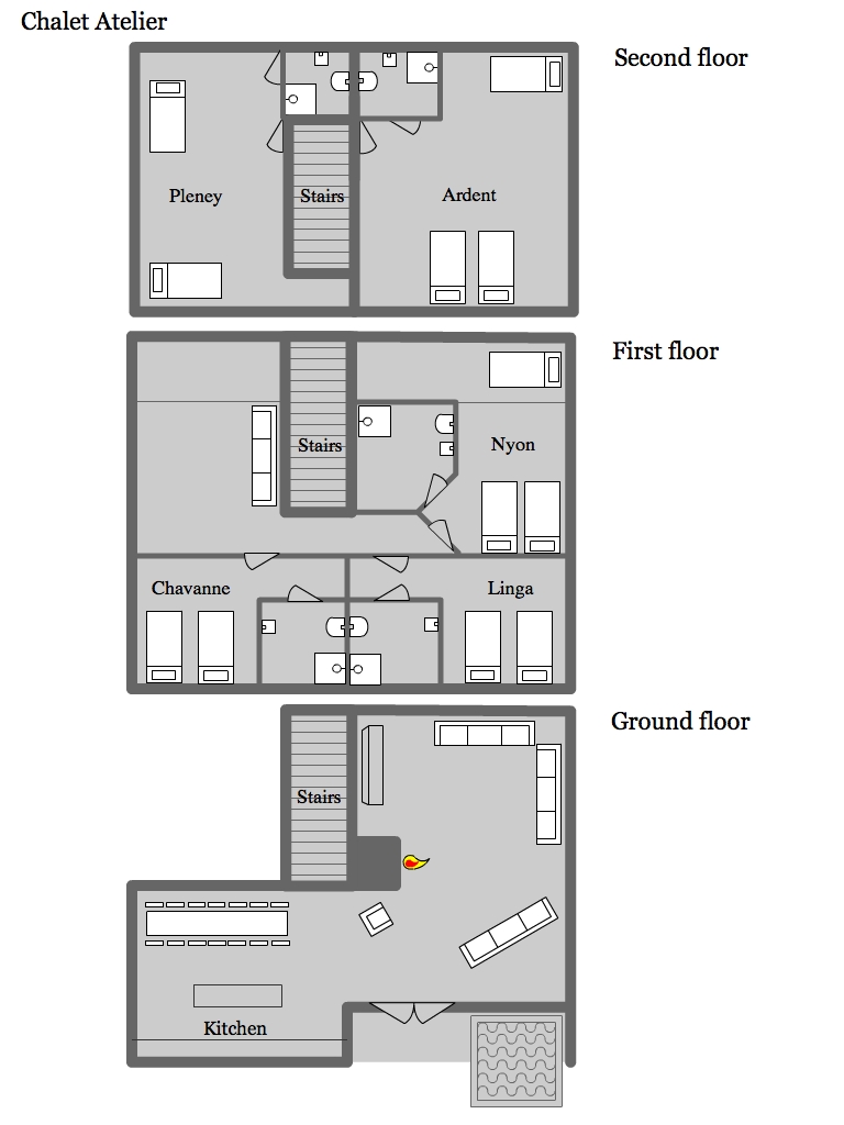Chalet Atelier Morzine Floor Plan 1
